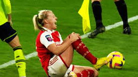 Lesão de joelho no futebol feminino